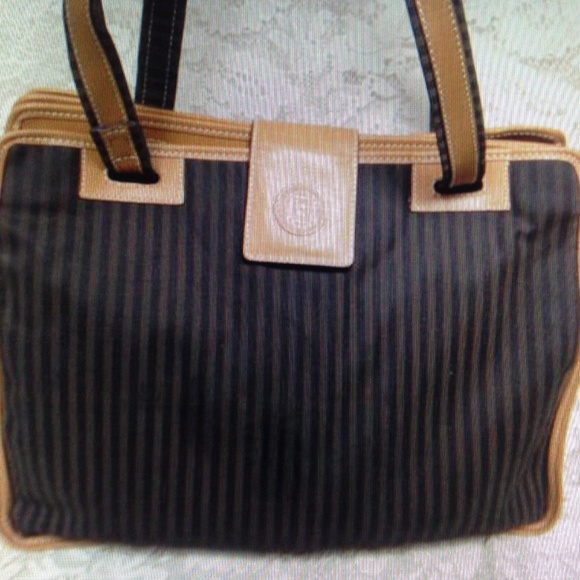 Fendi Handbags - Fendi, Pequin Stripes, 3 Gussets  Soft Briefcase
